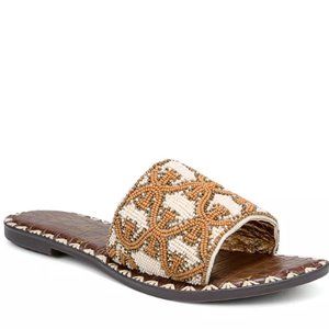 NWOT Sam Edelman "Gunner Beaded" Slide Sandal size: 9